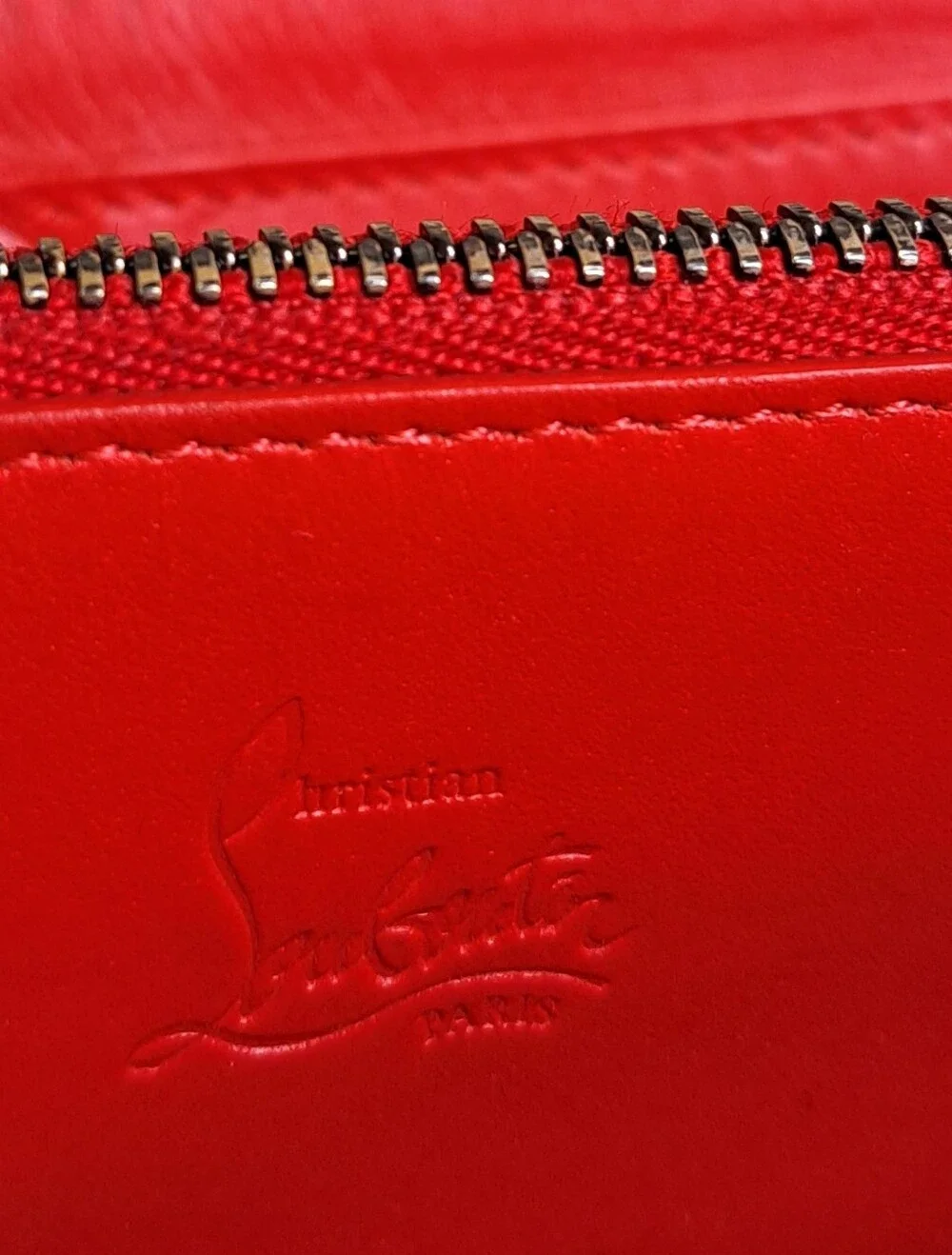 Christian Louboutin 'PANETTONE'  Studded Zip-Around Wallet